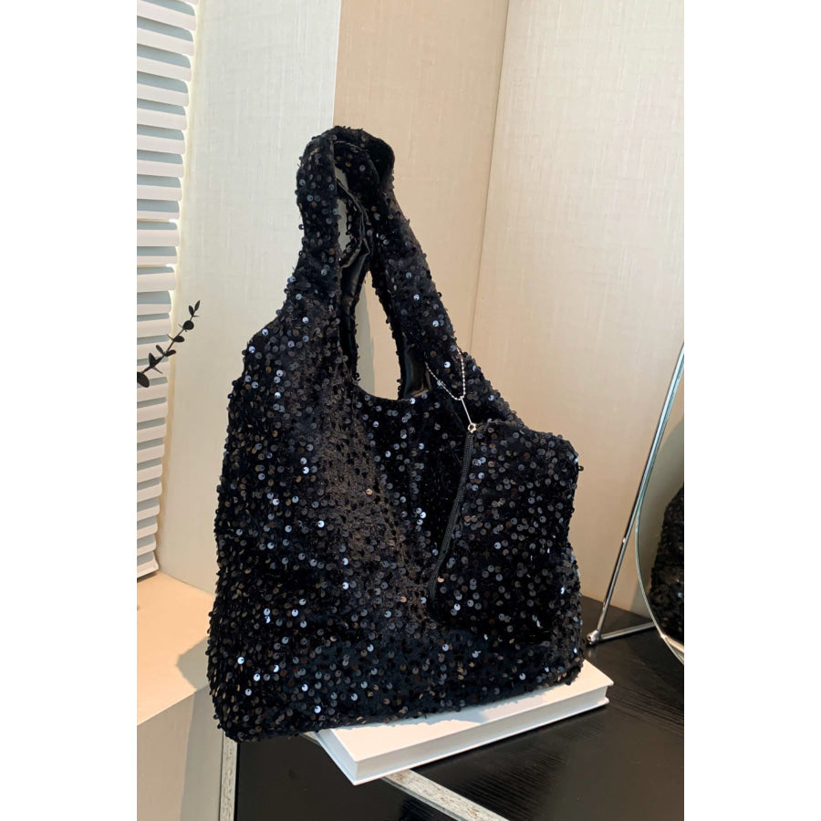 Sequin Polyester Handbag Apparel and Accessories