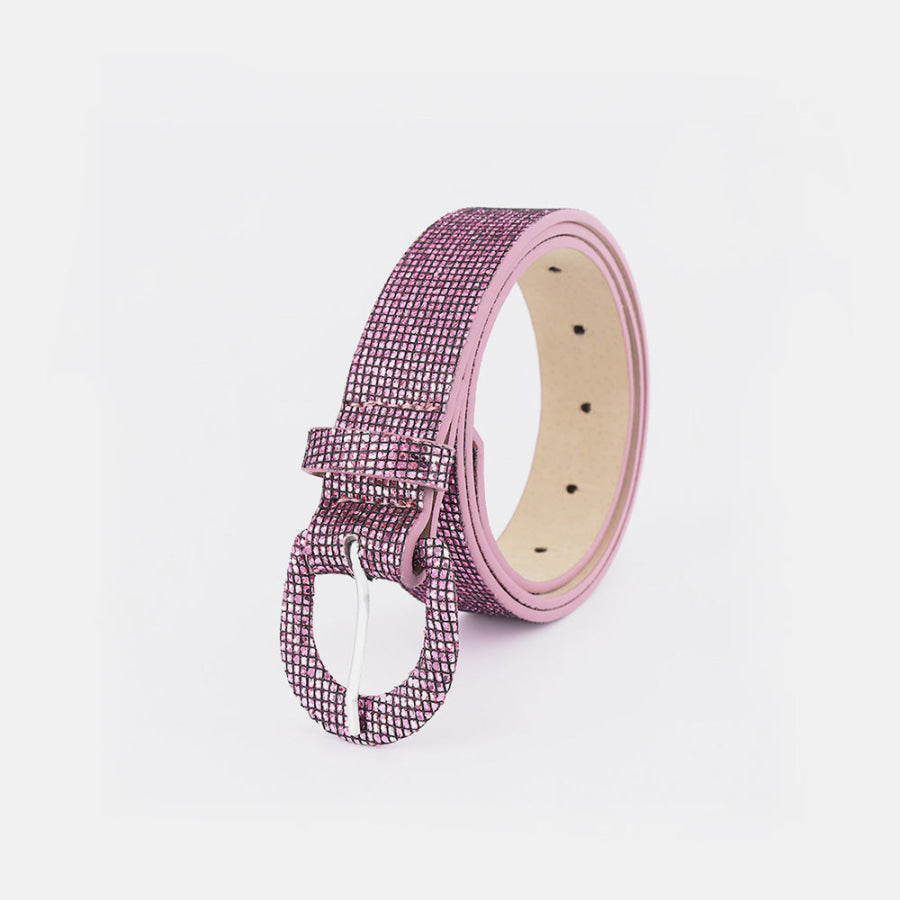 Sequin PU Leather Belt Apparel and Accessories