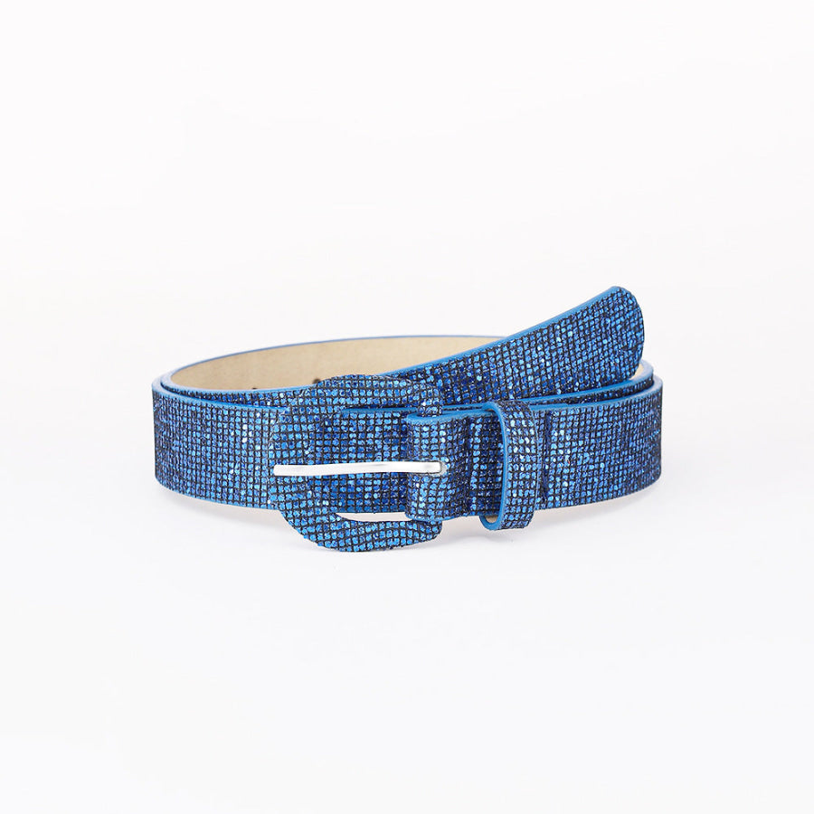 Sequin PU Leather Belt Apparel and Accessories