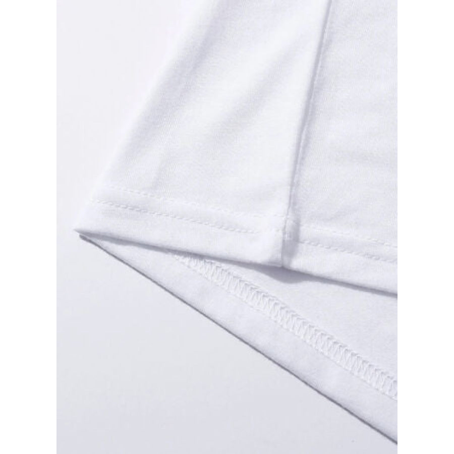 Sequin Rabbit Round Neck Short Sleeve T - Shirt Apparel and Accessories