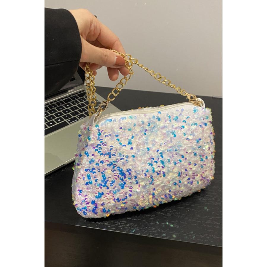 Sequin Removable Strap Shoulder Bag Apparel and Accessories