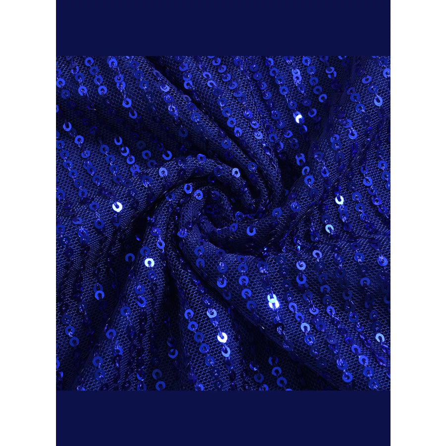 Sequin Round Neck Tank Apparel and Accessories