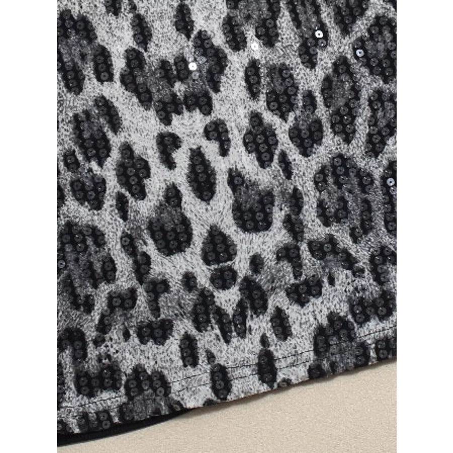 Sequin Round Neck Tank Apparel and Accessories