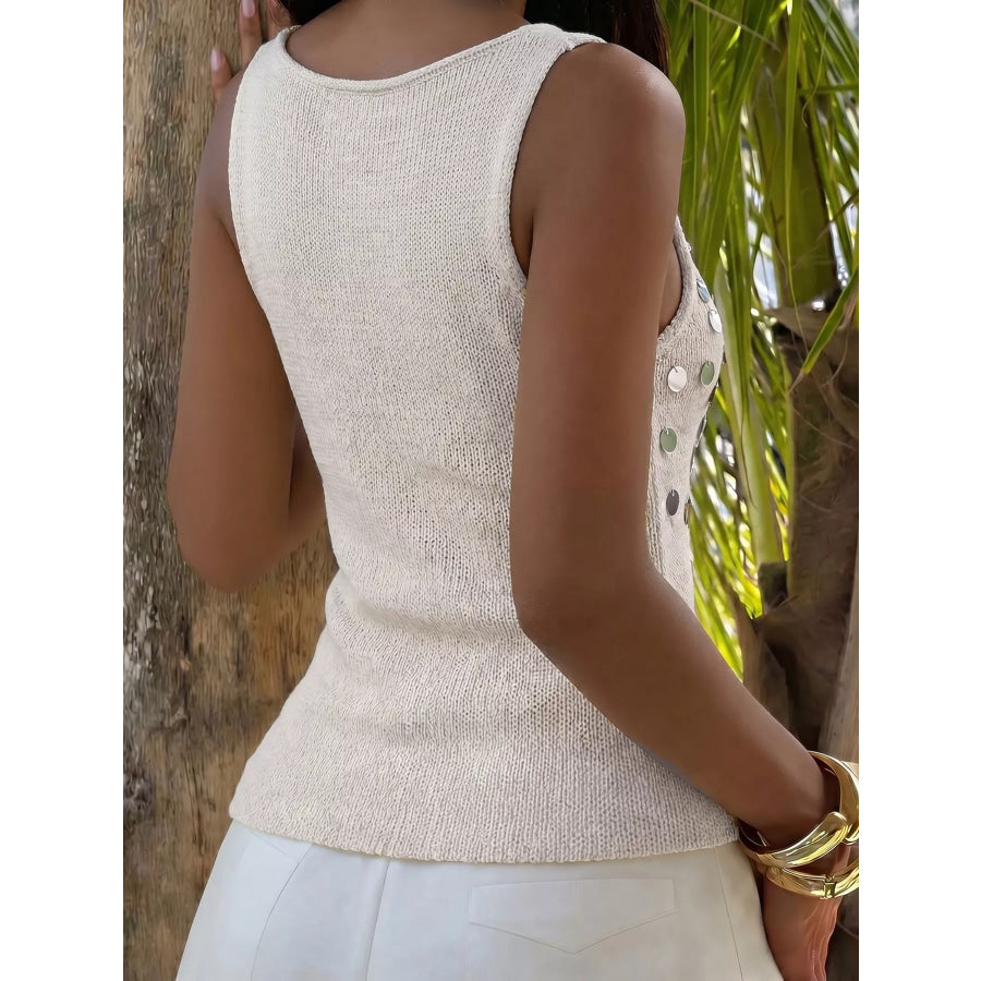 Sequin Scoop Neck Tank Apparel and Accessories