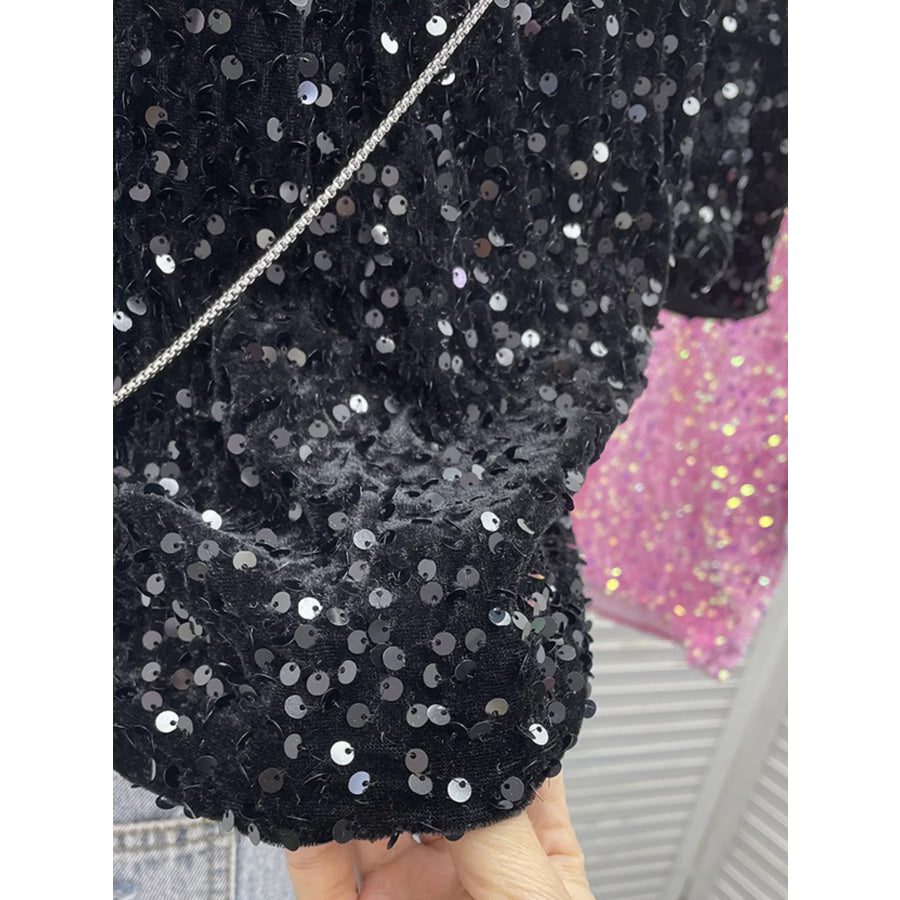 Sequin Short Sleeve T-Shirt Apparel and Accessories
