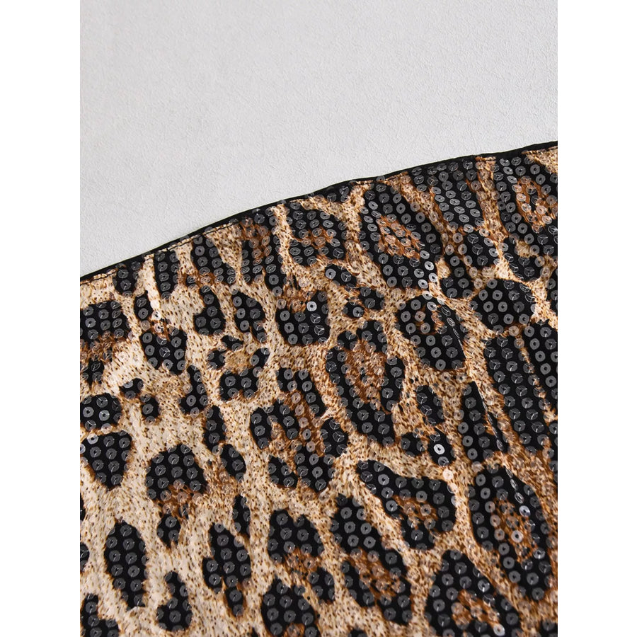 Sequin Zip Back Tube Top Apparel and Accessories