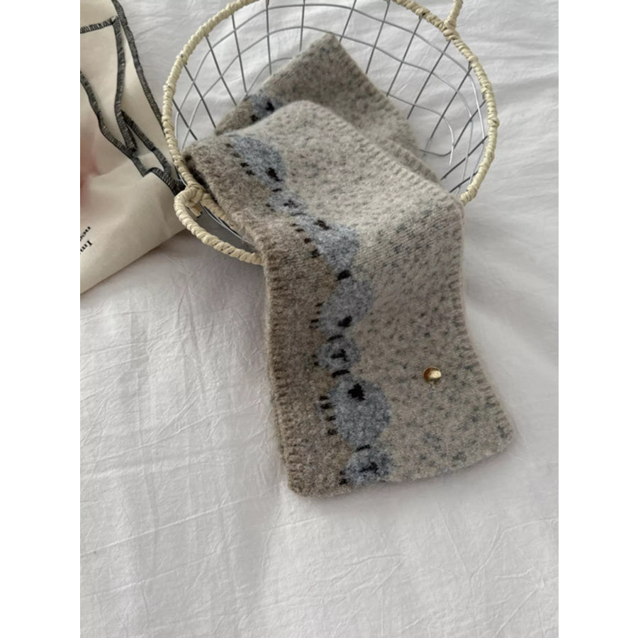 Sheep Pattern Knitted Scarf Apparel and Accessories