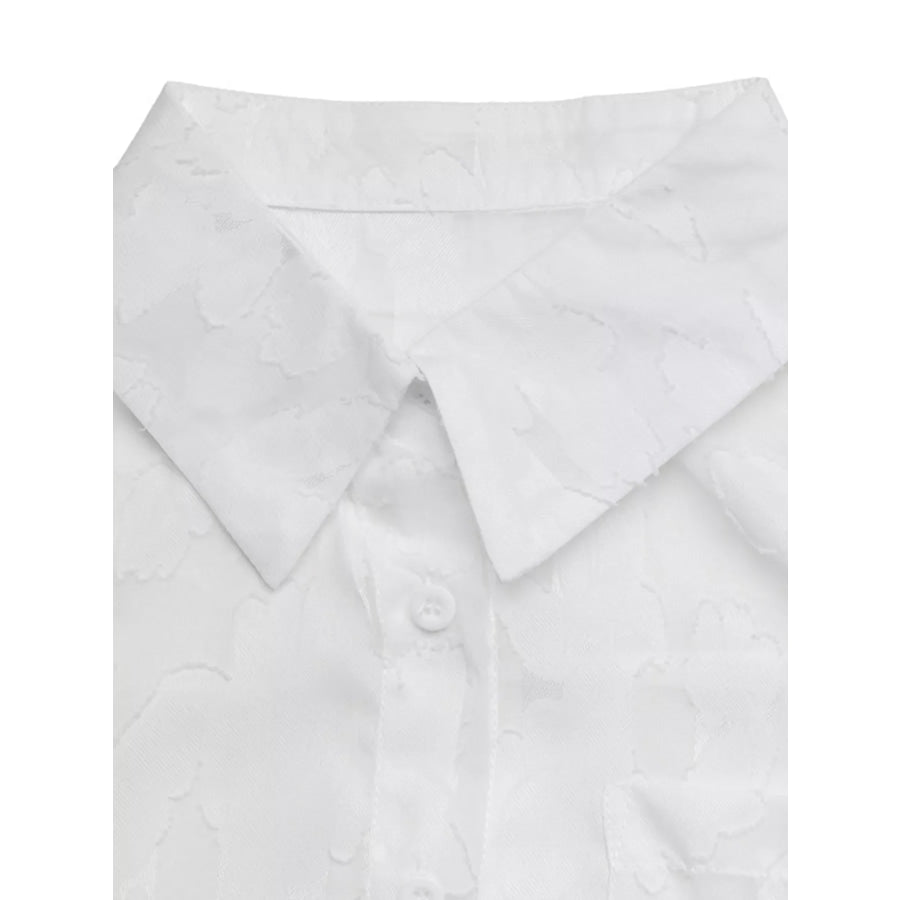 Sheer Button-Down Shirt Apparel and Accessories