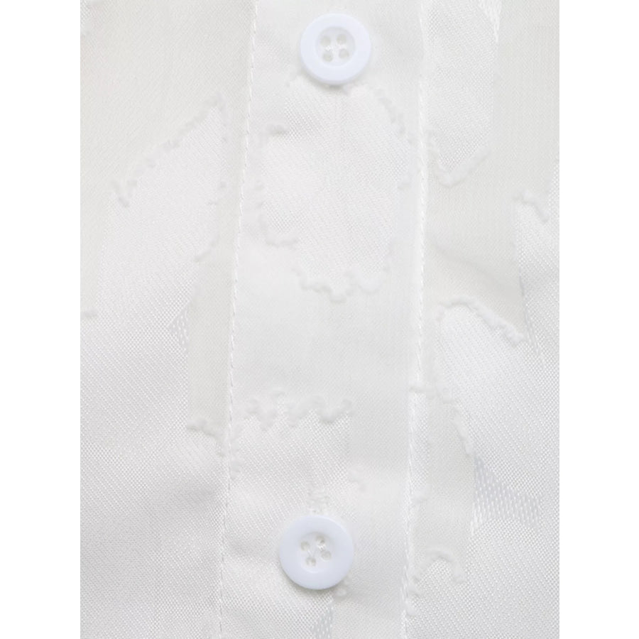 Sheer Button-Down Shirt Apparel and Accessories
