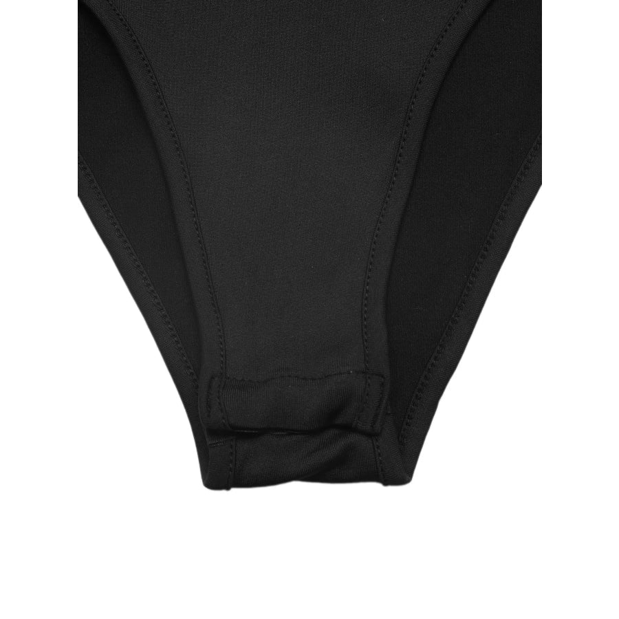 Sheer Lace Panel Sleeveless Bodysuit Apparel and Accessories
