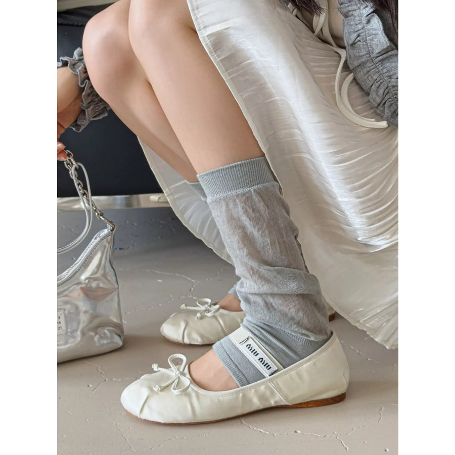 Sheer Leg Warmer Style Socks Apparel and Accessories