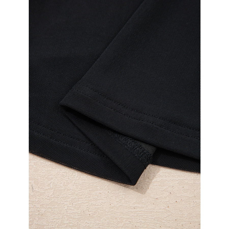 Sheer Mesh Patchwork Cap Sleeve T Shirt Apparel and Accessories
