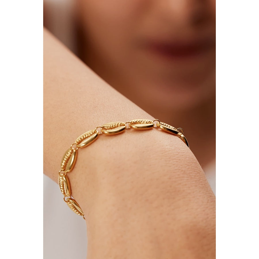 Shell Stainless Steel Bracelet Gold / One Size