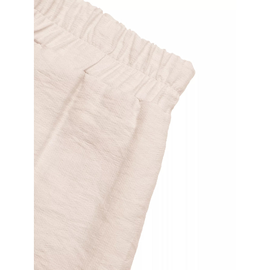 Shell Trim Elastic Waist Shorts Apparel and Accessories