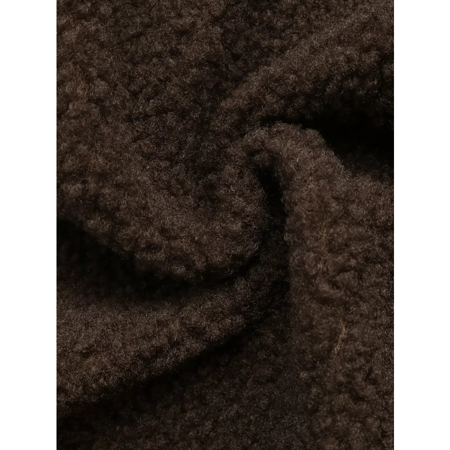 Sherpa Button Up Outerwear Apparel and Accessories