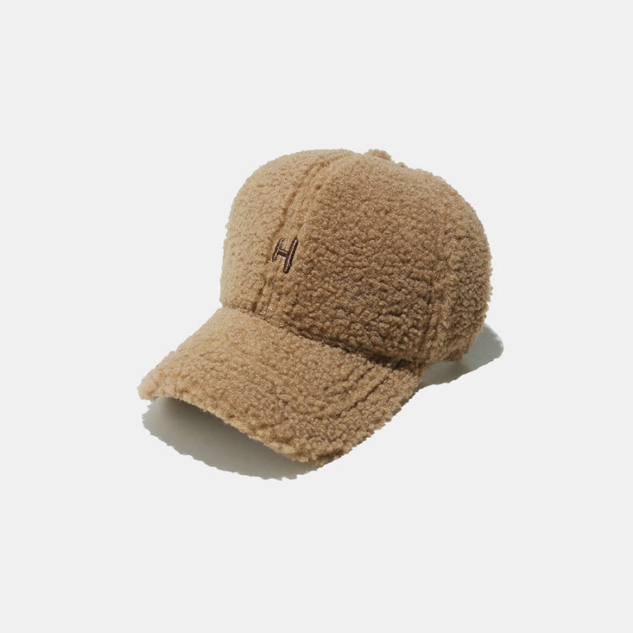 Sherpa Letter H Embroidered Cap Camel / One Size Apparel and Accessories