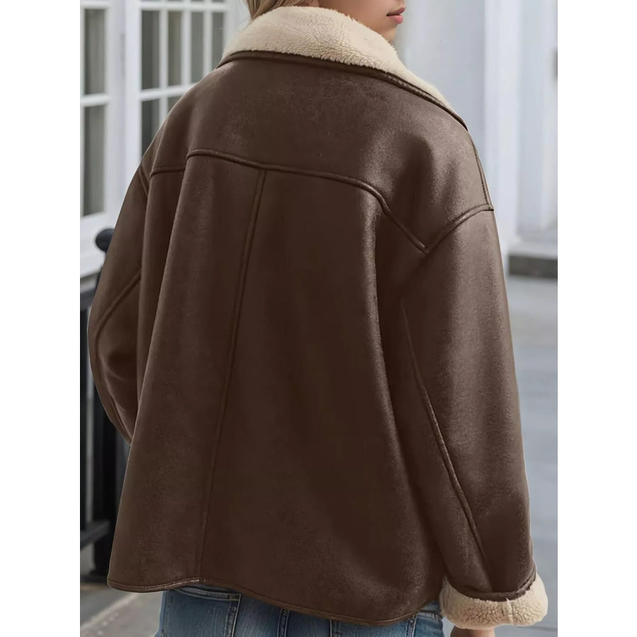 Sherpa Lined Button Down Outerwear Apparel and Accessories