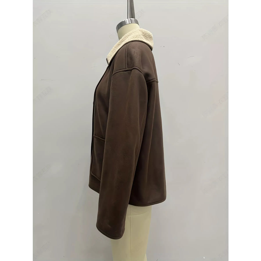 Sherpa Lined Button Down Outerwear Apparel and Accessories