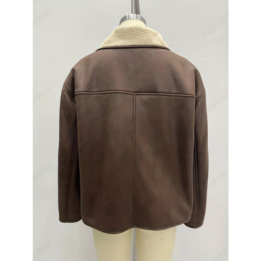 Sherpa Lined Button Down Outerwear Apparel and Accessories