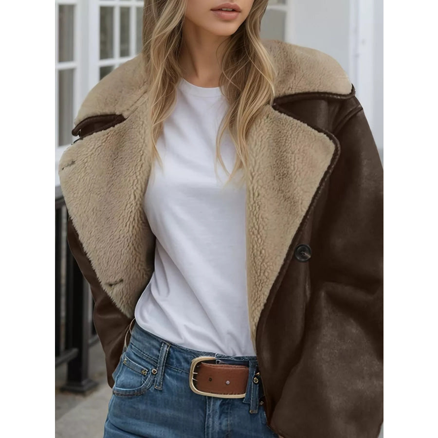 Sherpa Lined Button Down Outerwear Apparel and Accessories