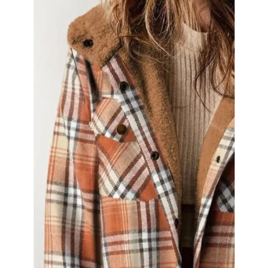 Sherpa-Lined Plaid Hooded Jacket Apparel and Accessories