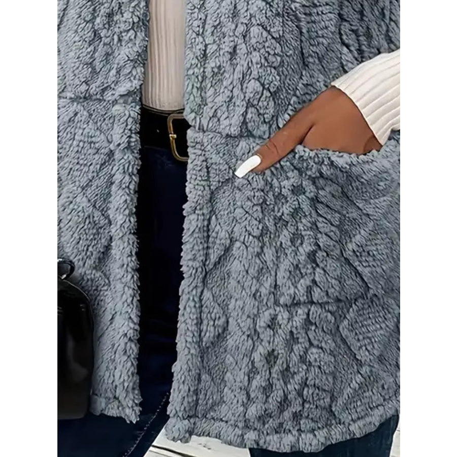 Sherpa Open Front Vest Coat Apparel and Accessories