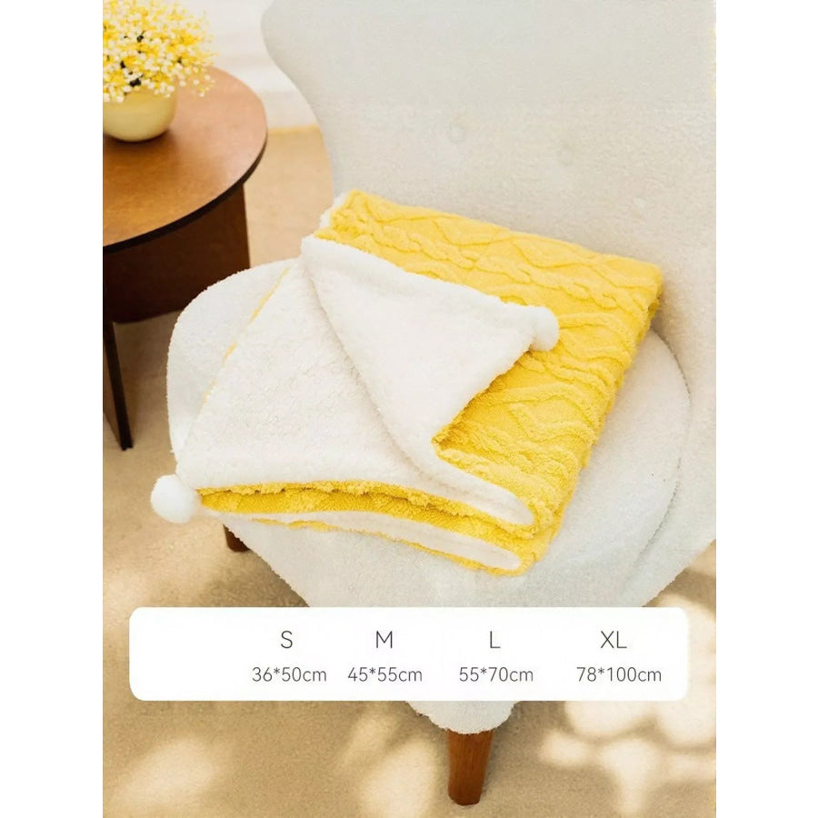 Sherpa Pet Blanket Gold / S Apparel and Accessories