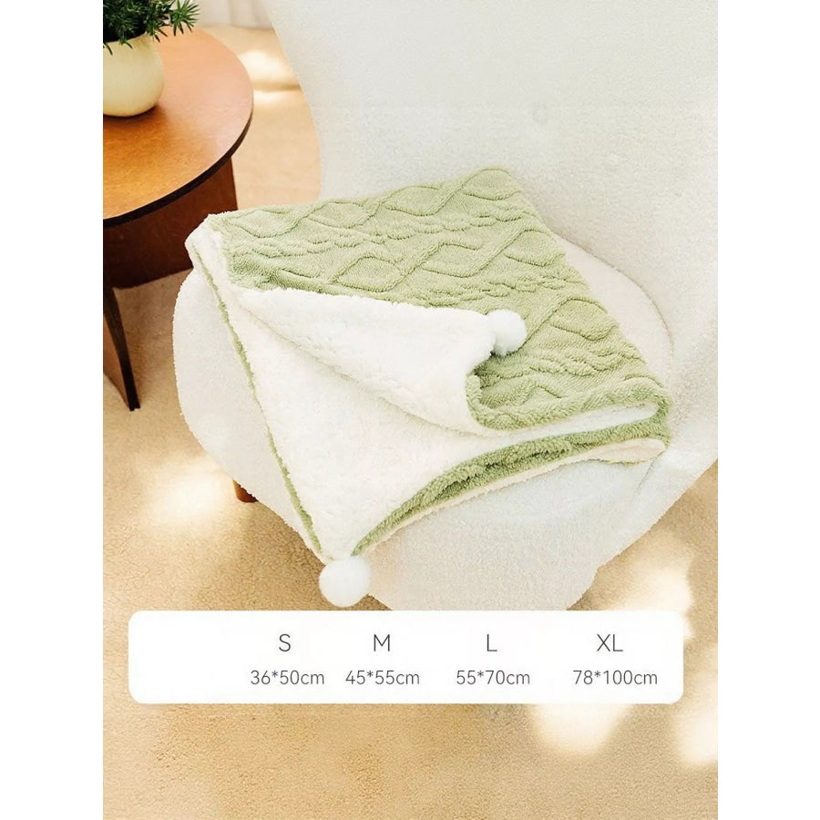 Sherpa Pet Blanket Matcha Green / S Apparel and Accessories