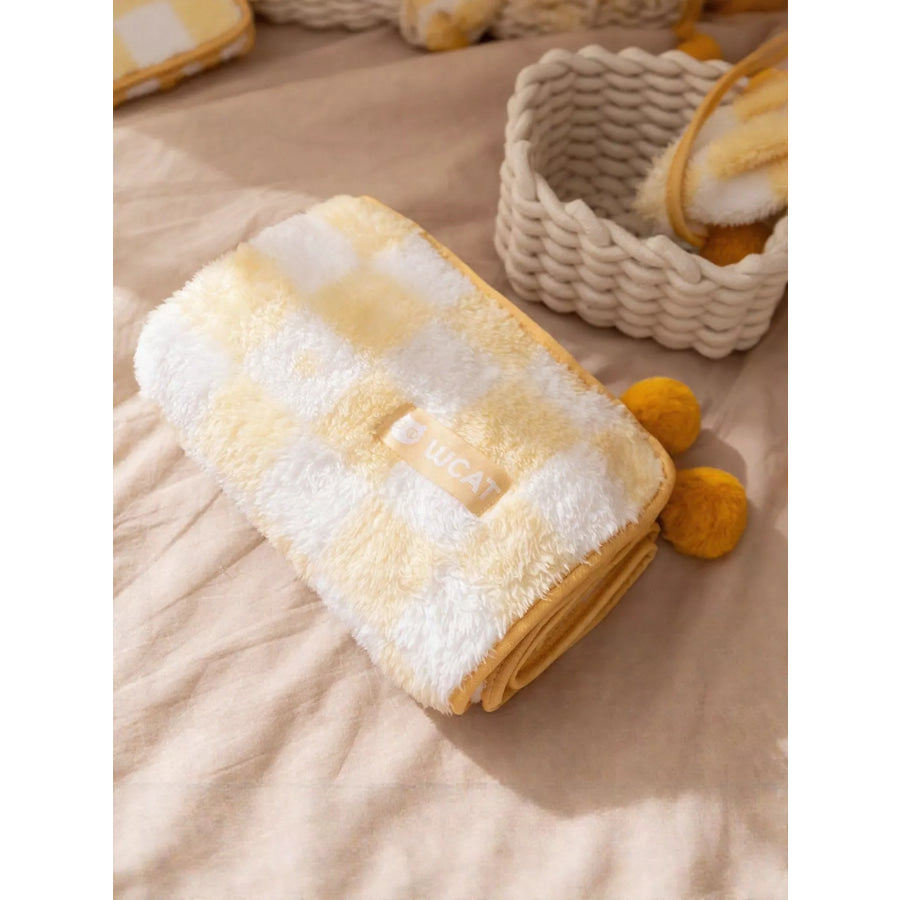 Sherpa Pet Blanket Pastel Yellow / S Apparel and Accessories