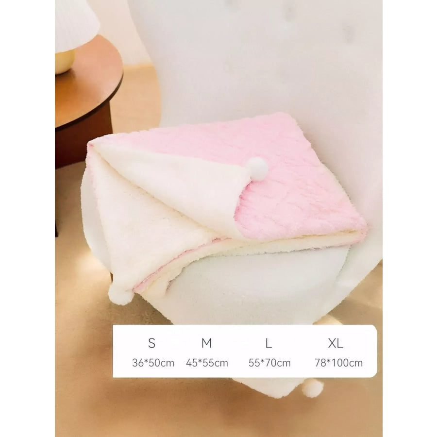 Sherpa Pet Blanket Pink / S Apparel and Accessories