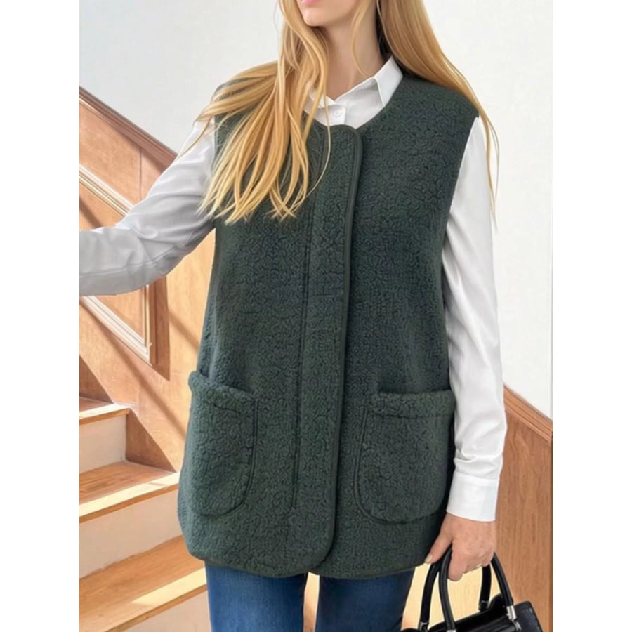 Sherpa Sleeveless Vest Coat Apparel and Accessories