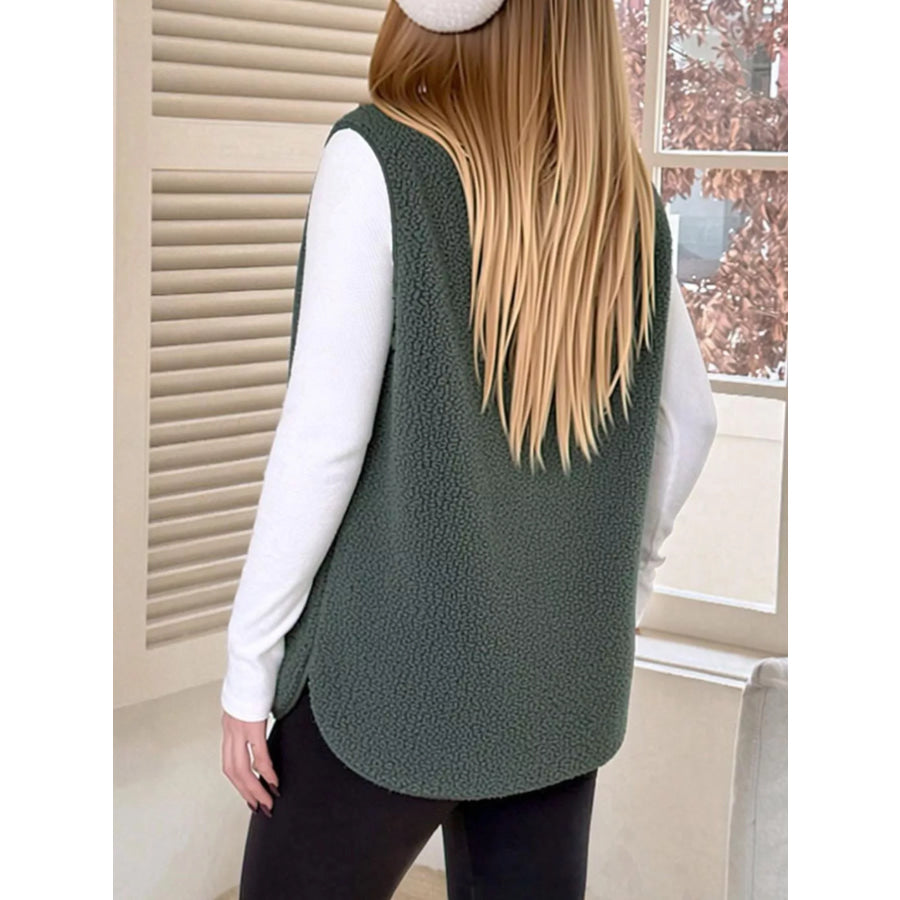 Sherpa Sleeveless Vest Coat Apparel and Accessories