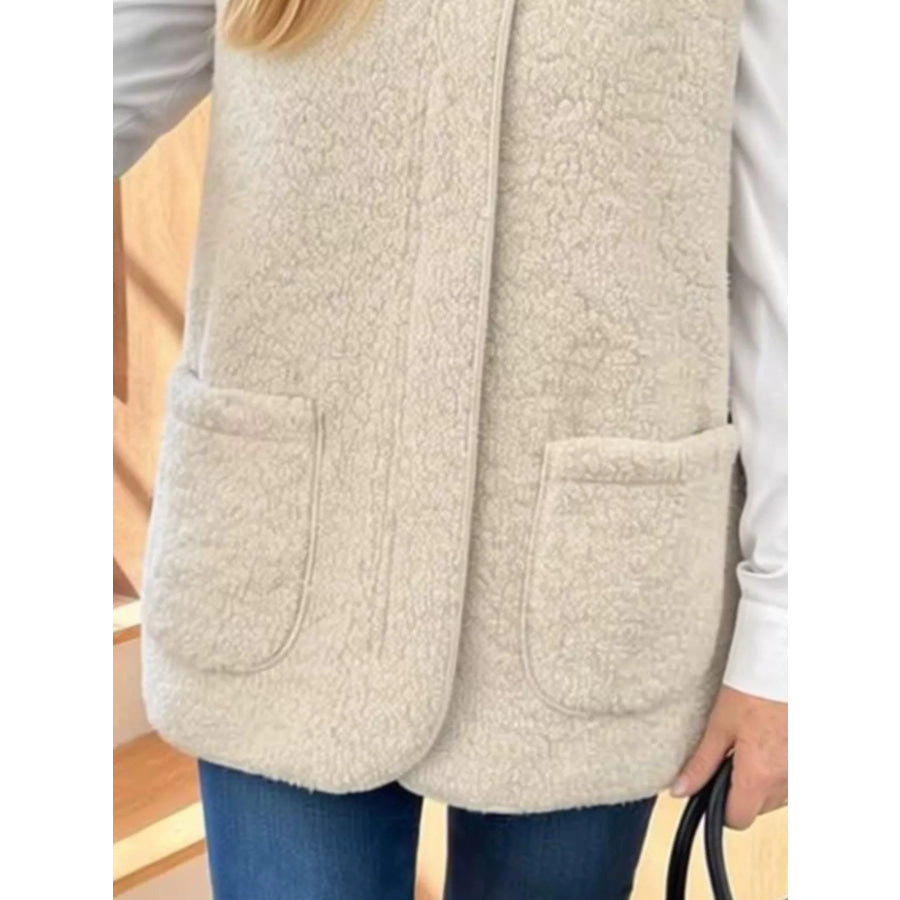Sherpa Sleeveless Vest Coat Apparel and Accessories