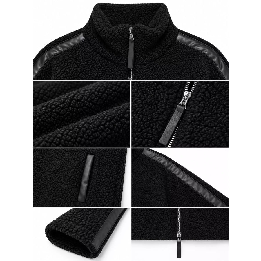 Sherpa Zip-Up Outerwear Apparel and Accessories