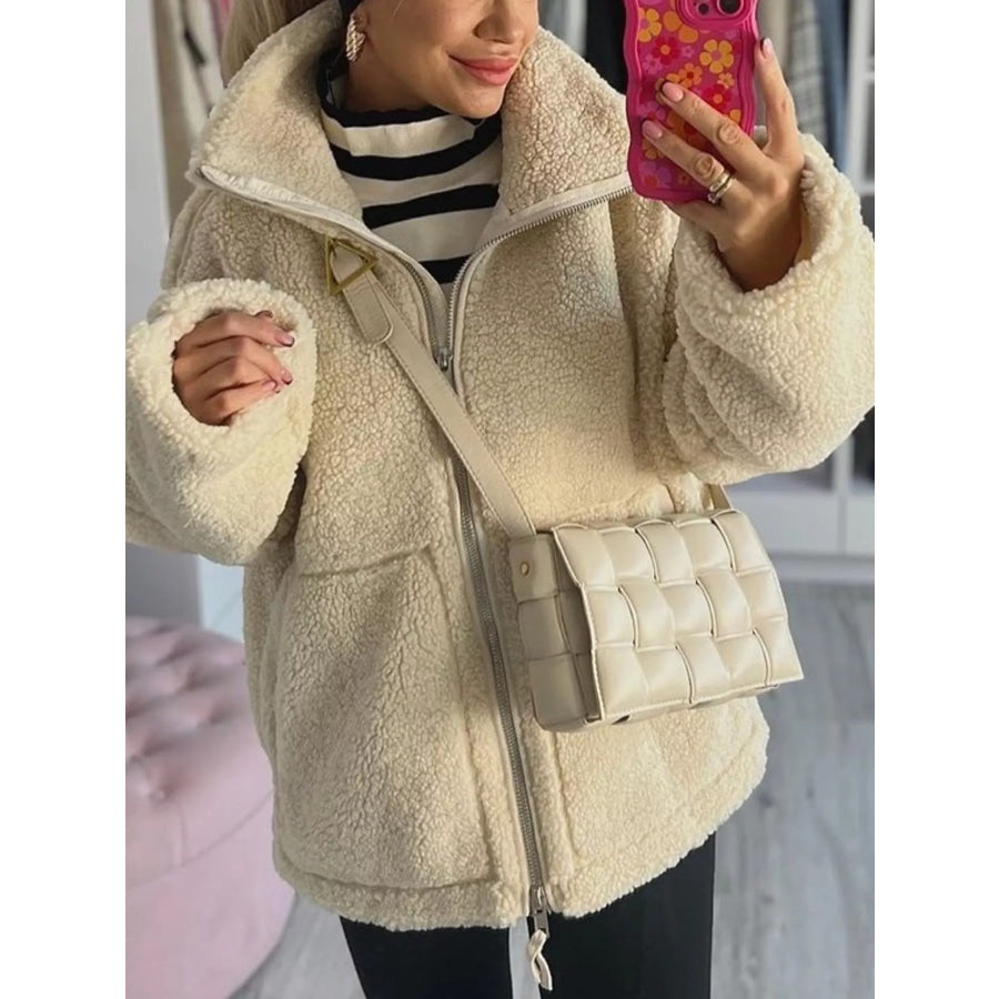 Sherpa Zip-Up Outerwear Apparel and Accessories