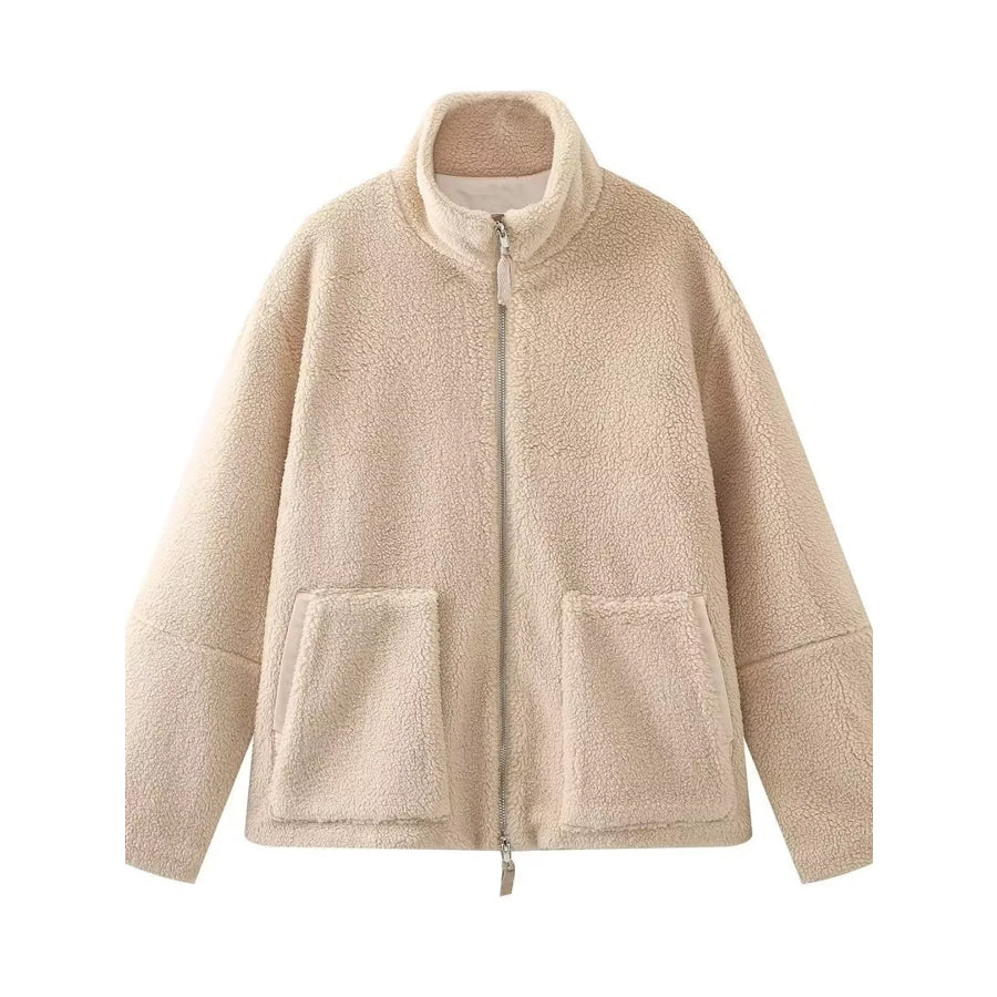 Sherpa Zip-Up Outerwear Apparel and Accessories