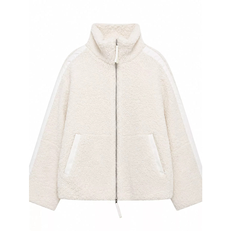 Sherpa Zip-Up Outerwear Apparel and Accessories