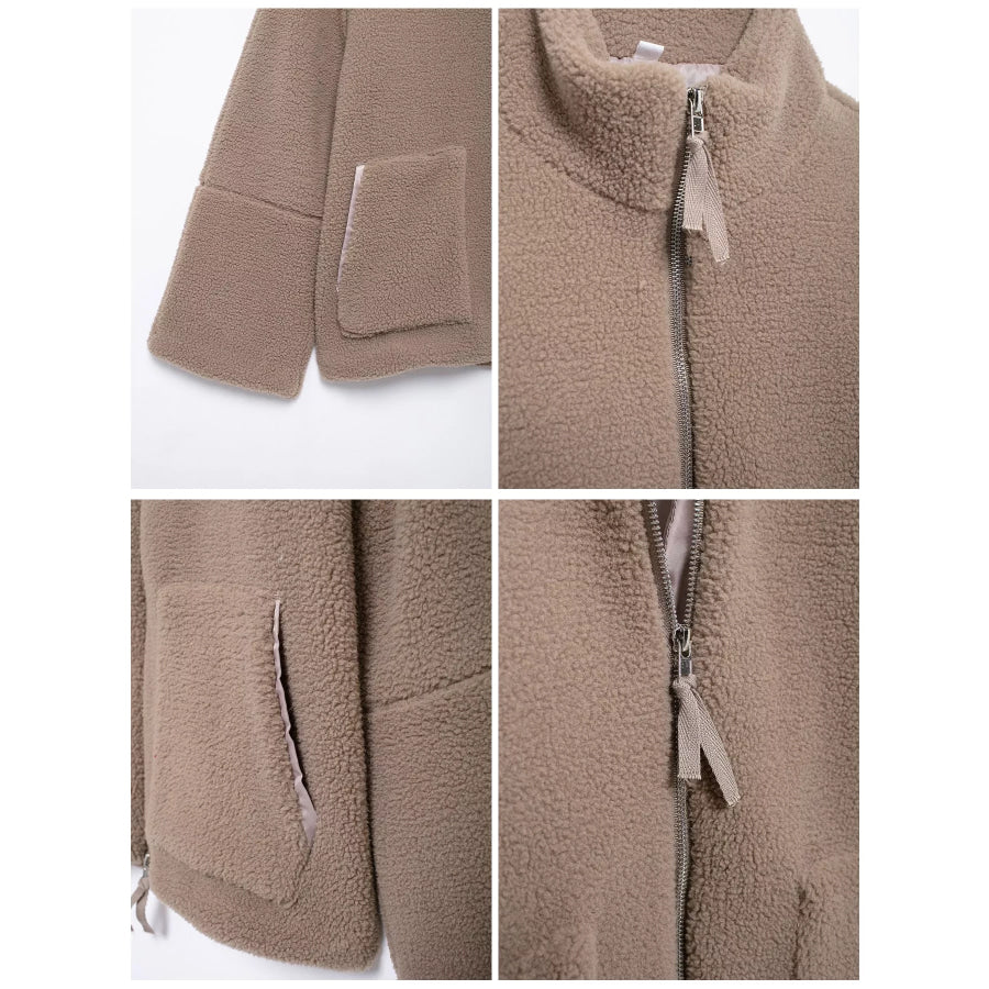 Sherpa Zip-Up Outerwear Apparel and Accessories