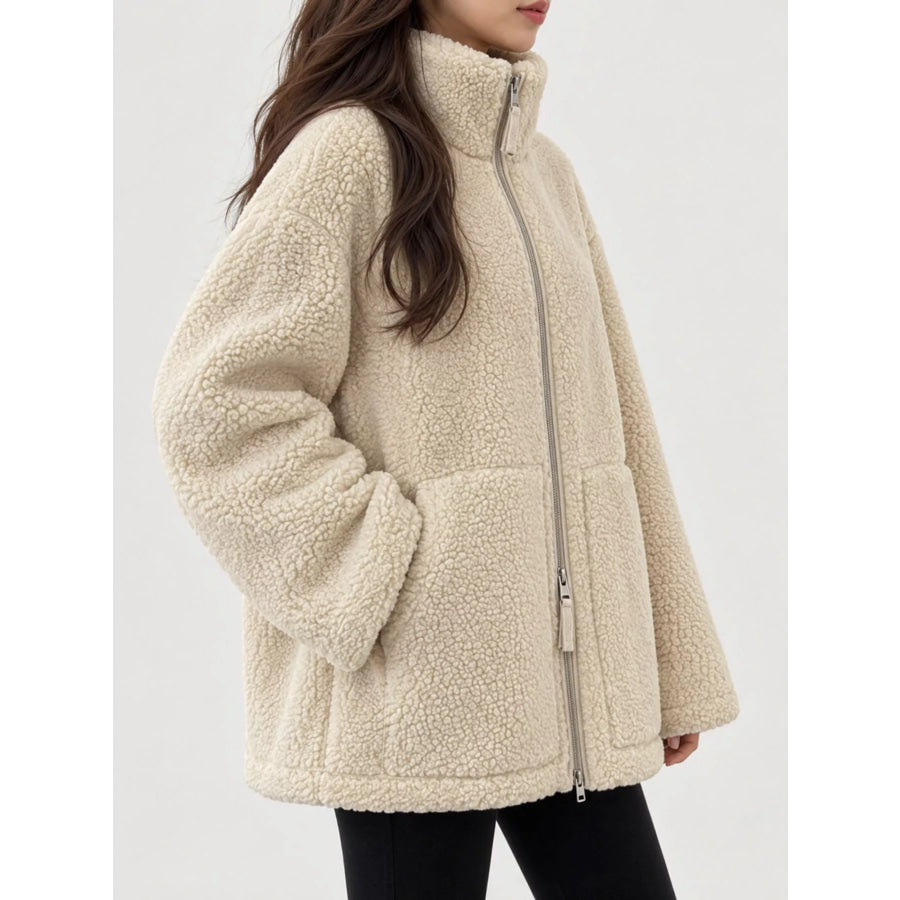 Sherpa Zip-Up Outerwear Apparel and Accessories