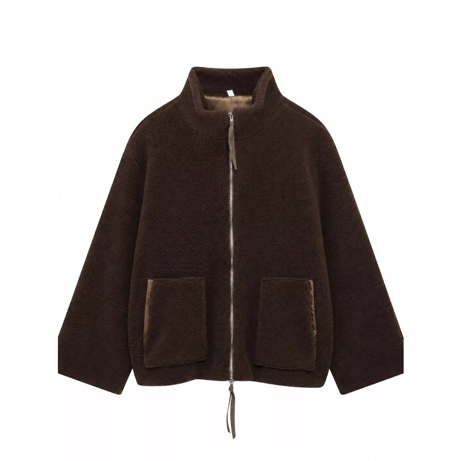 Sherpa Zip-Up Outerwear Apparel and Accessories