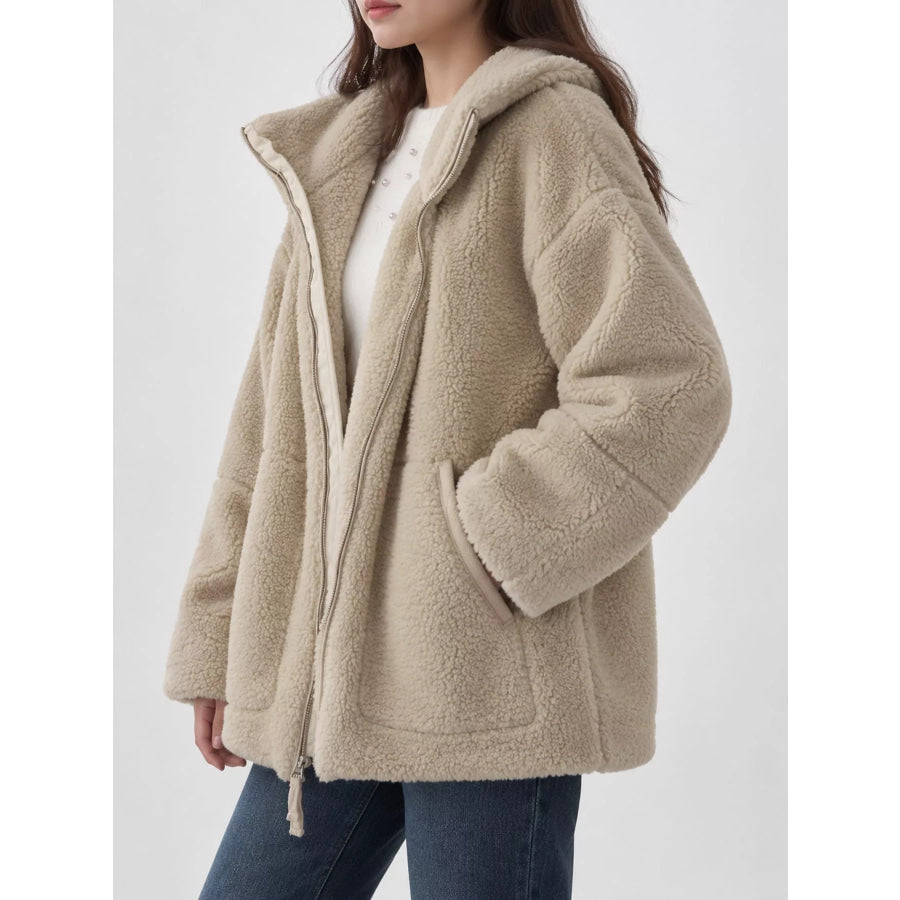 Sherpa Zip-Up Outerwear Apparel and Accessories