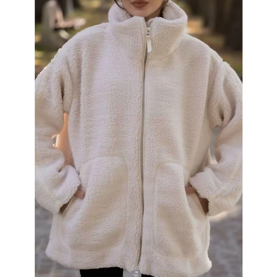 Sherpa Zip-Up Outerwear Apparel and Accessories
