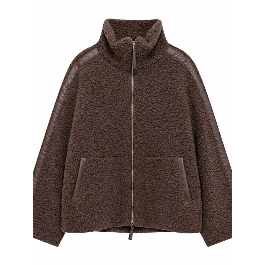 Sherpa Zip-Up Outerwear Apparel and Accessories