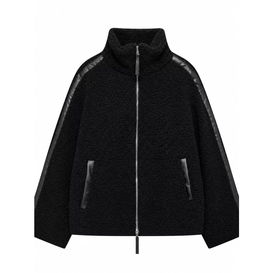 Sherpa Zip-Up Outerwear Apparel and Accessories