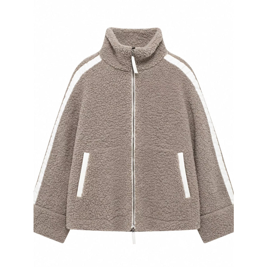 Sherpa Zip-Up Outerwear Apparel and Accessories