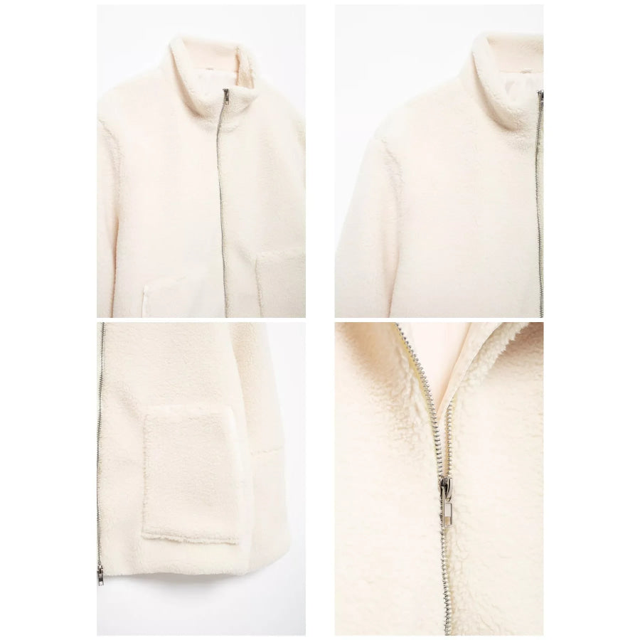 Sherpa Zip-Up Outerwear Apparel and Accessories
