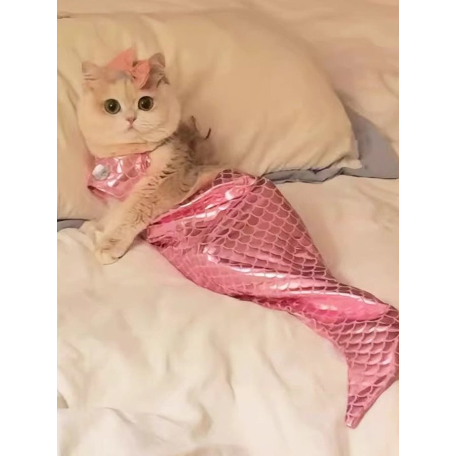 Shiny Mermaid Pet Costume Dress Apparel and Accessories