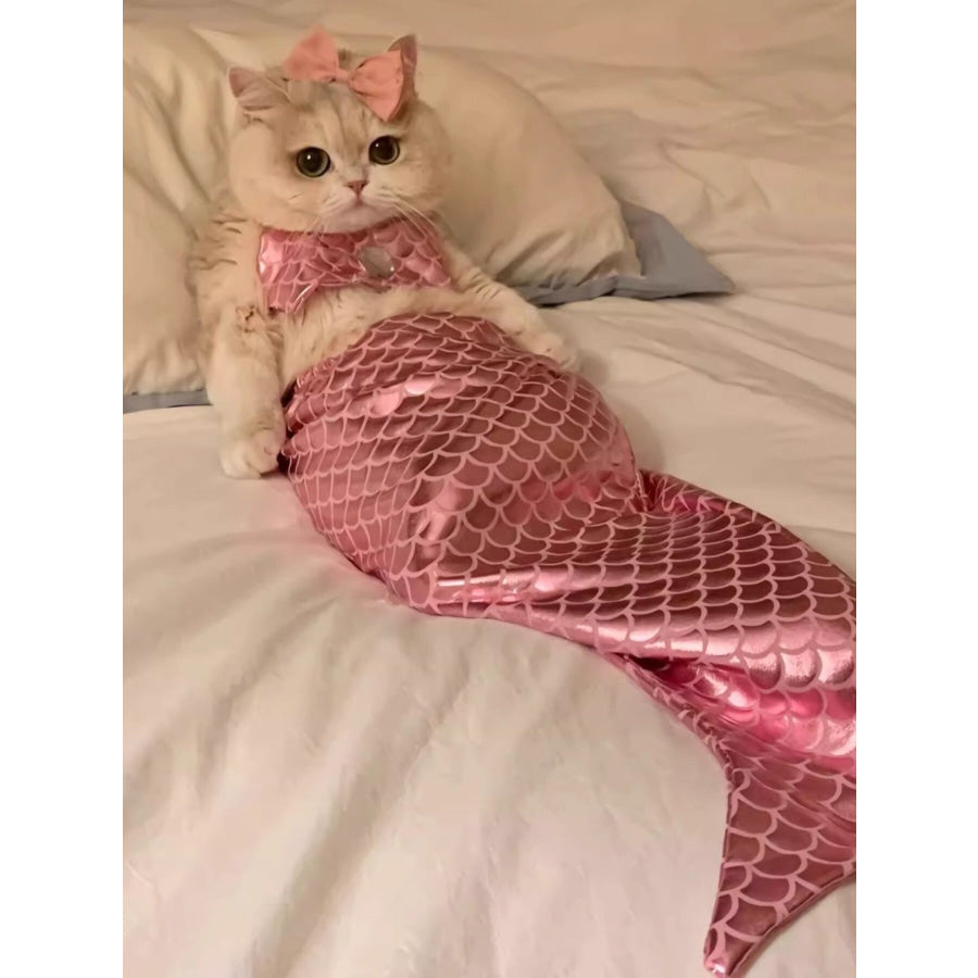 Shiny Mermaid Pet Costume Dress Apparel and Accessories