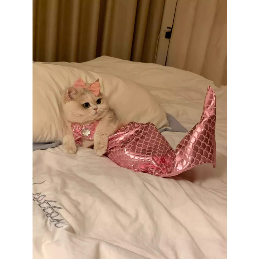 Shiny Mermaid Pet Costume Dress Apparel and Accessories