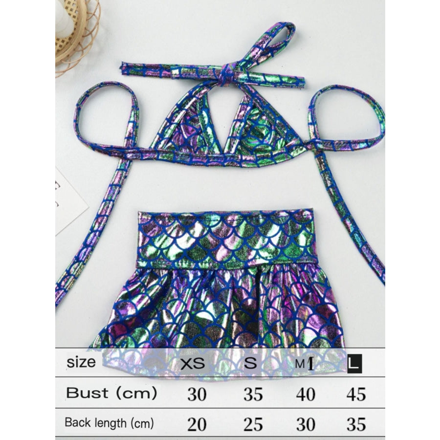 Shiny Mermaid Pet Costume Dress Bikini [purple] / S Apparel and Accessories